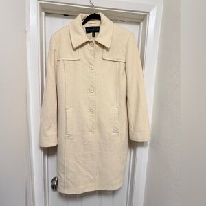Kenneth Cole Cream Trench Coat